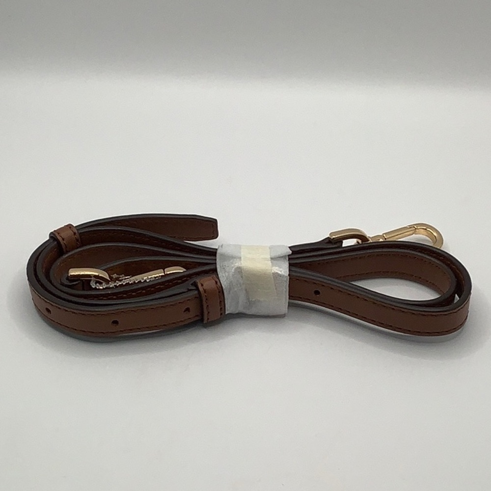 🤎NEW🤎Michael Kors Brown Smooth Leather Crossbody Replacement Strap - Picture 3 of 15